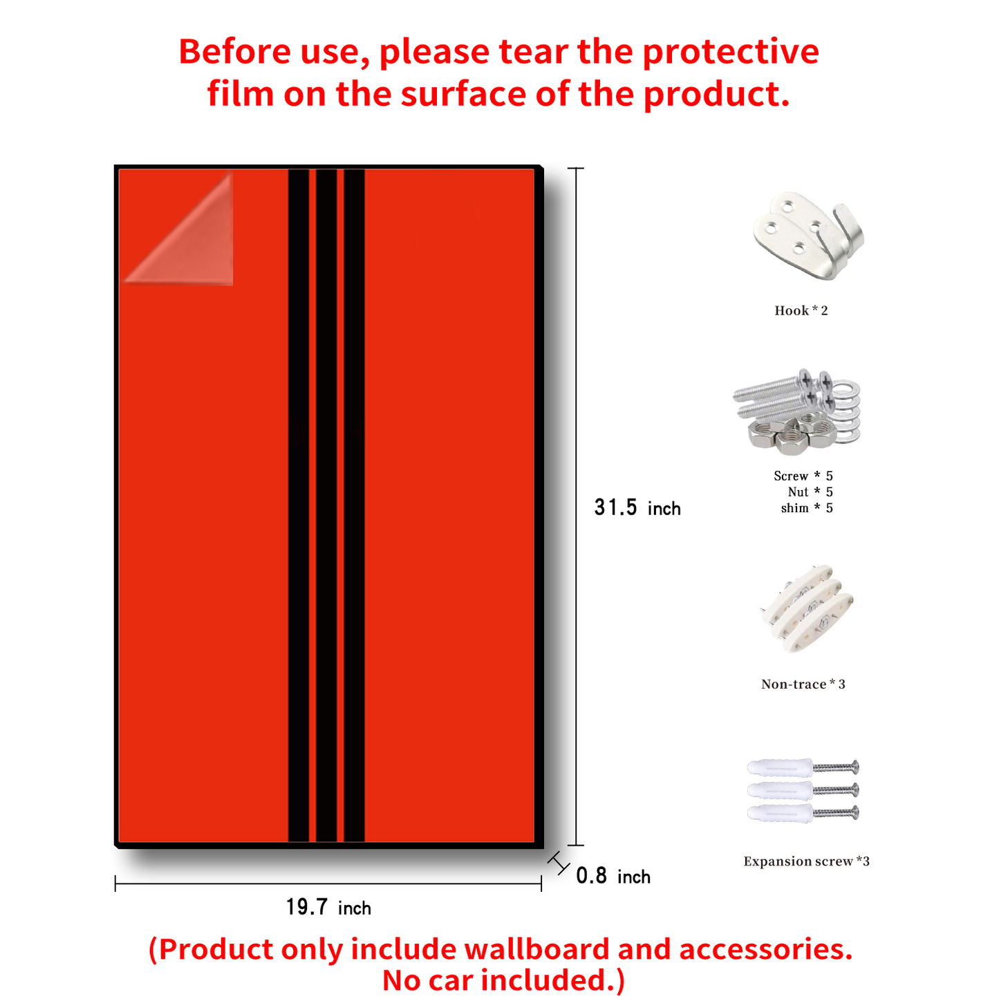 iLuane Display Wallboard for Lego Technic Daytona SP3 42143 (Only Display Wallboard)