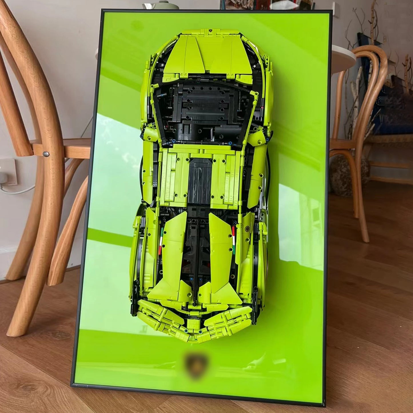 iLuane Display Wallboard for Lego Technic 42115 Lamborghini Sián FKP 37 (Only Display Wallboard)