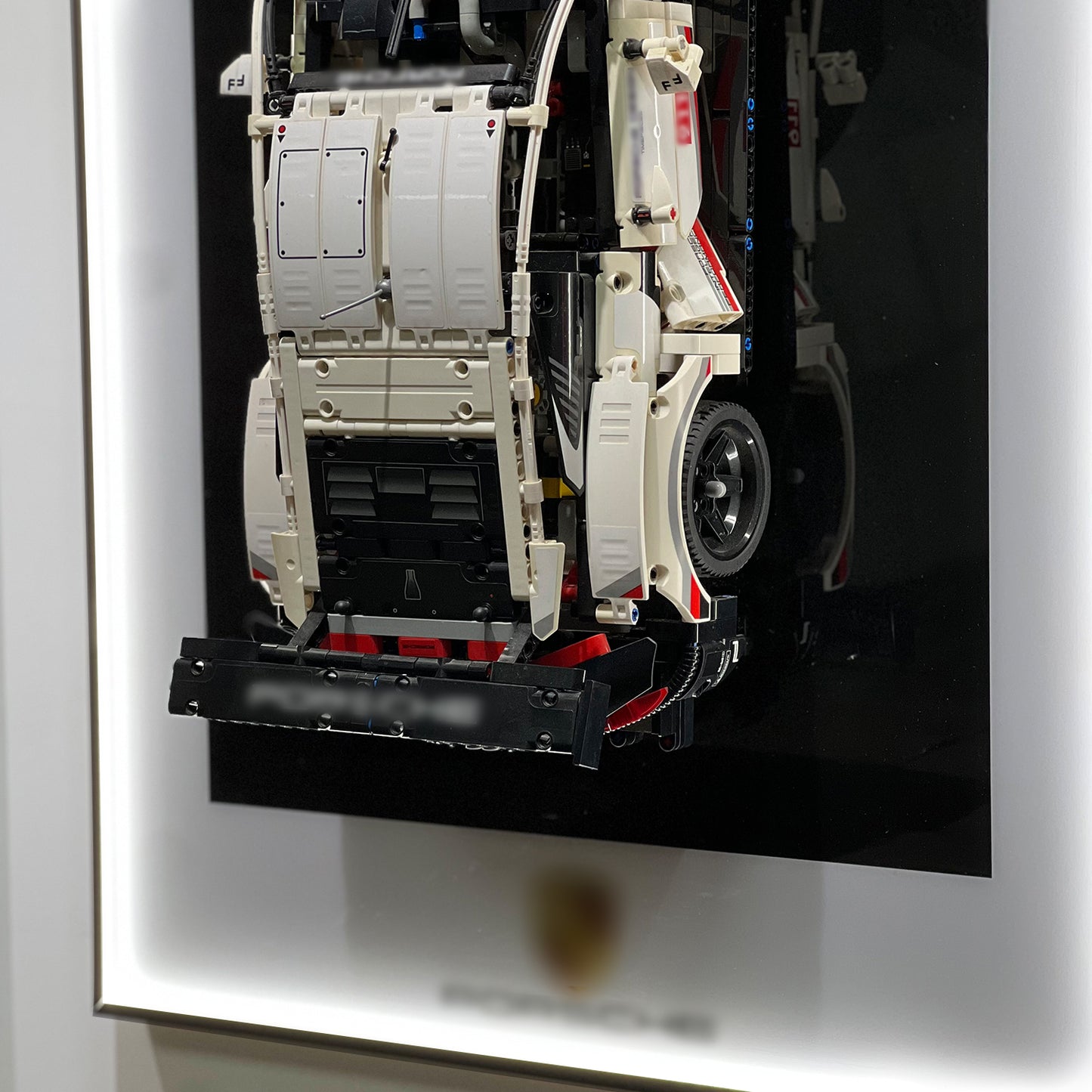 iLuane Display Wallboard for Lego Technic Porsche 911 RSR 42096 Race Car with LED Lights (No Car Included)