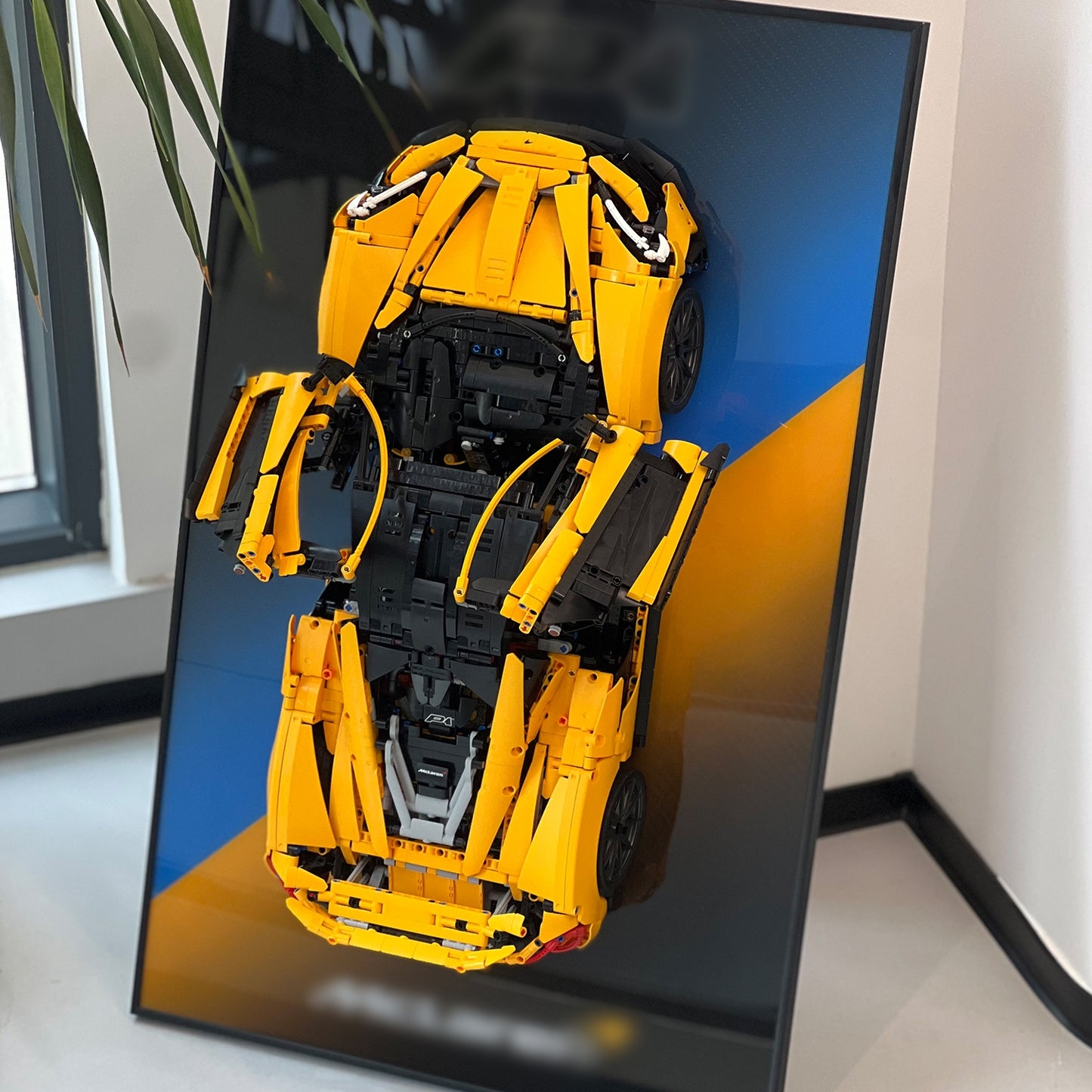 iLuane Display Wallboard for Lego Technic McLaren P1 42172 Gradient Colored (Only Display Wallboard)