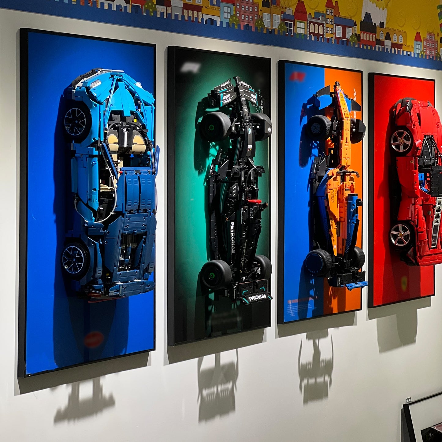 iLuane Display Wallboard for Lego Technic Mercedes-AMG F1 W14 E Performance Race Car Building Set 42171(Only Display Wallboard)