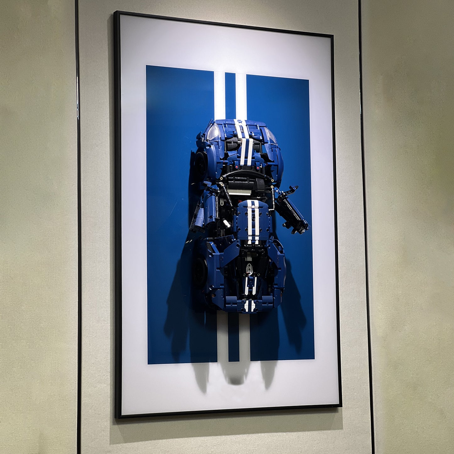 iLuane Display Wallboard for Lego Technic 2022 Ford GT 42154 Car (Only Display Wallboard)