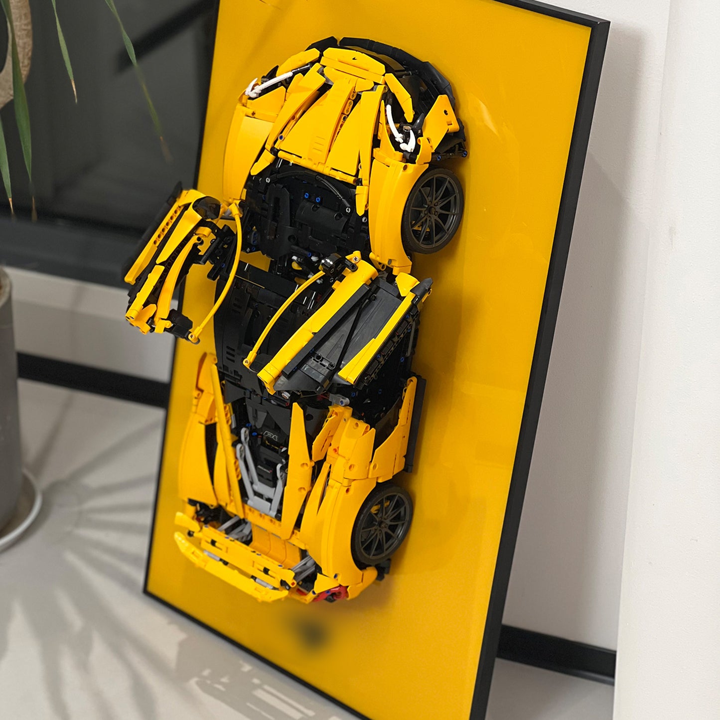 iLuane Display Wallboard for Lego Technic McLaren P1 42172 Solid Colored (Only Display Wallboard)