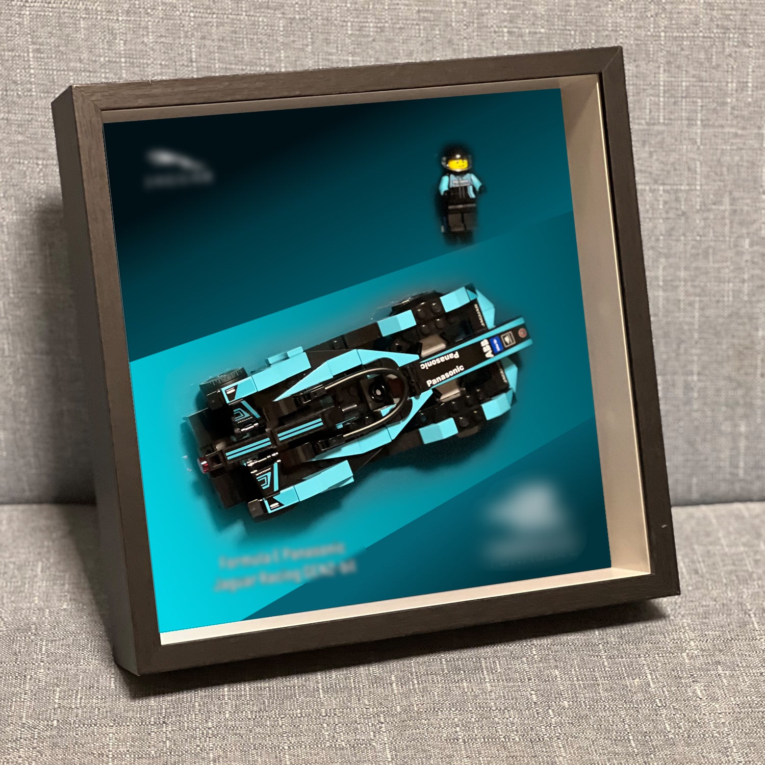 iLuane Display Wallboard for Lego Speed Champions Formula E Panasonic Jaguar Racing Gen2 car 76898-1, Adult Collectibles Lego Car Wall Mount, Gifts