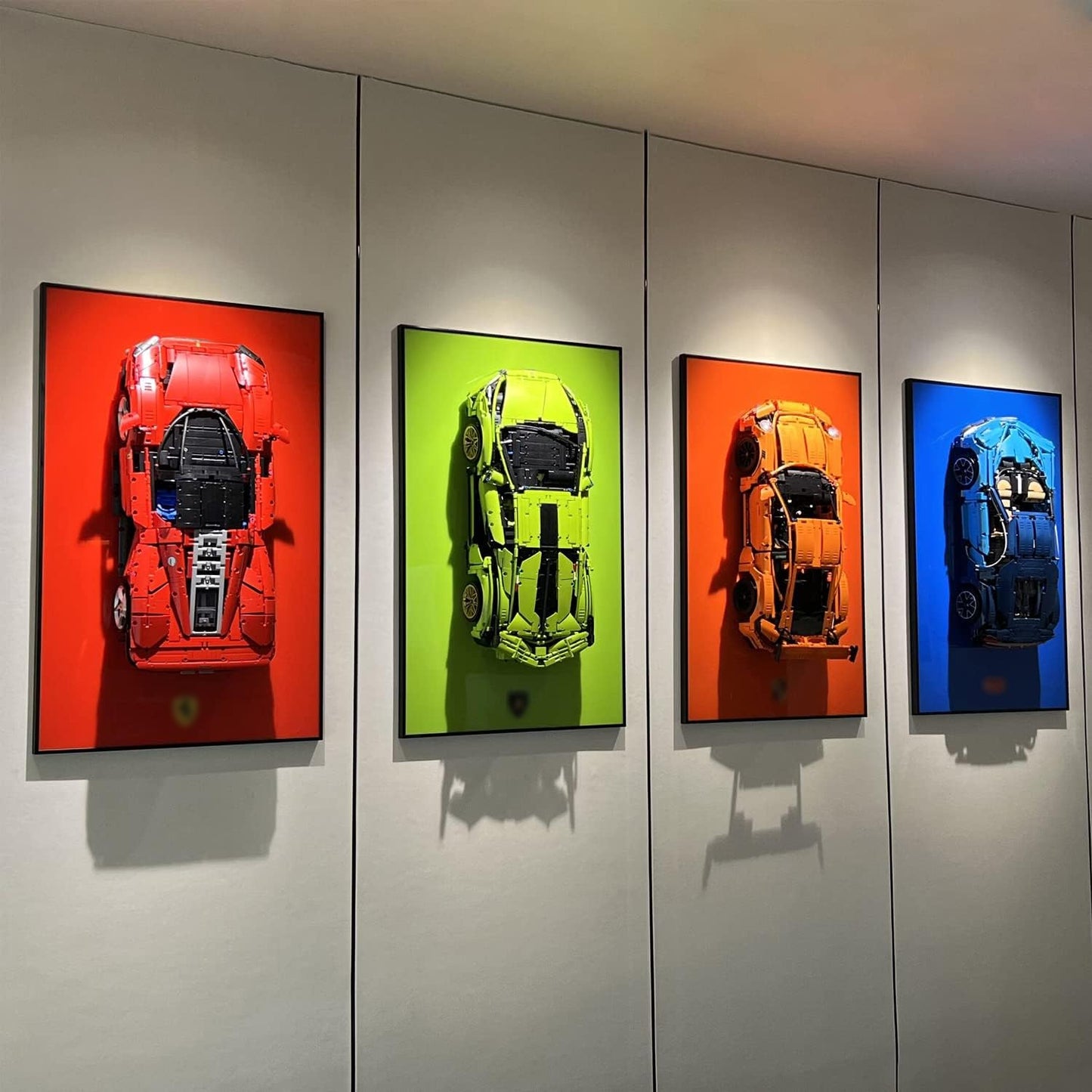 iLuane Display Wallboard for Lego Technic Daytona SP3 42143 (Only Display Wallboard)