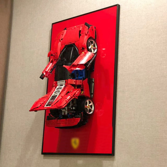 iLuane Display Wallboard for Lego Technic Ferrari Daytona SP3 42143 (Only Display Wallboard)