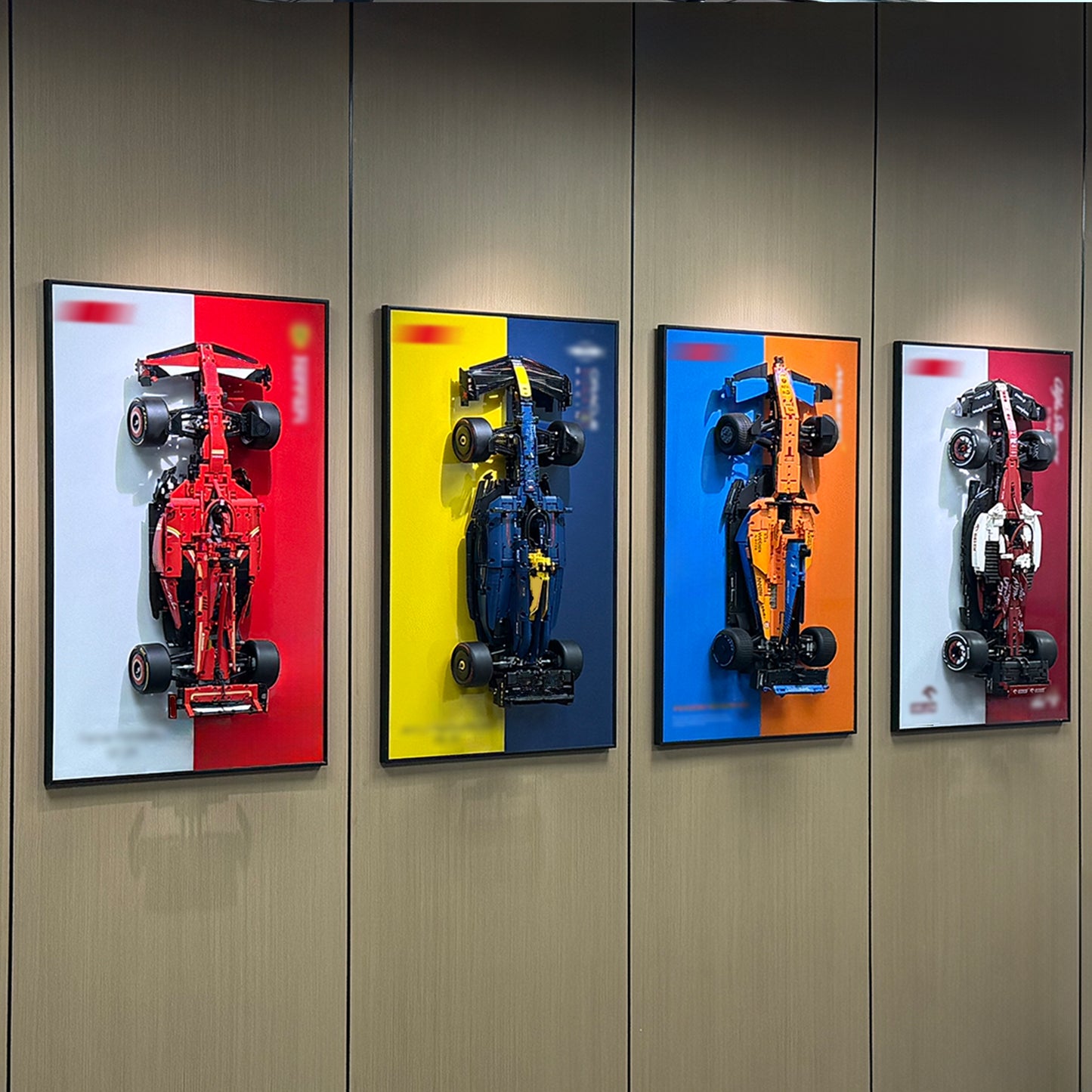 iLuane Display Wallboard for Lego Technic Racing RB20 Car 42206 (No Car Included)