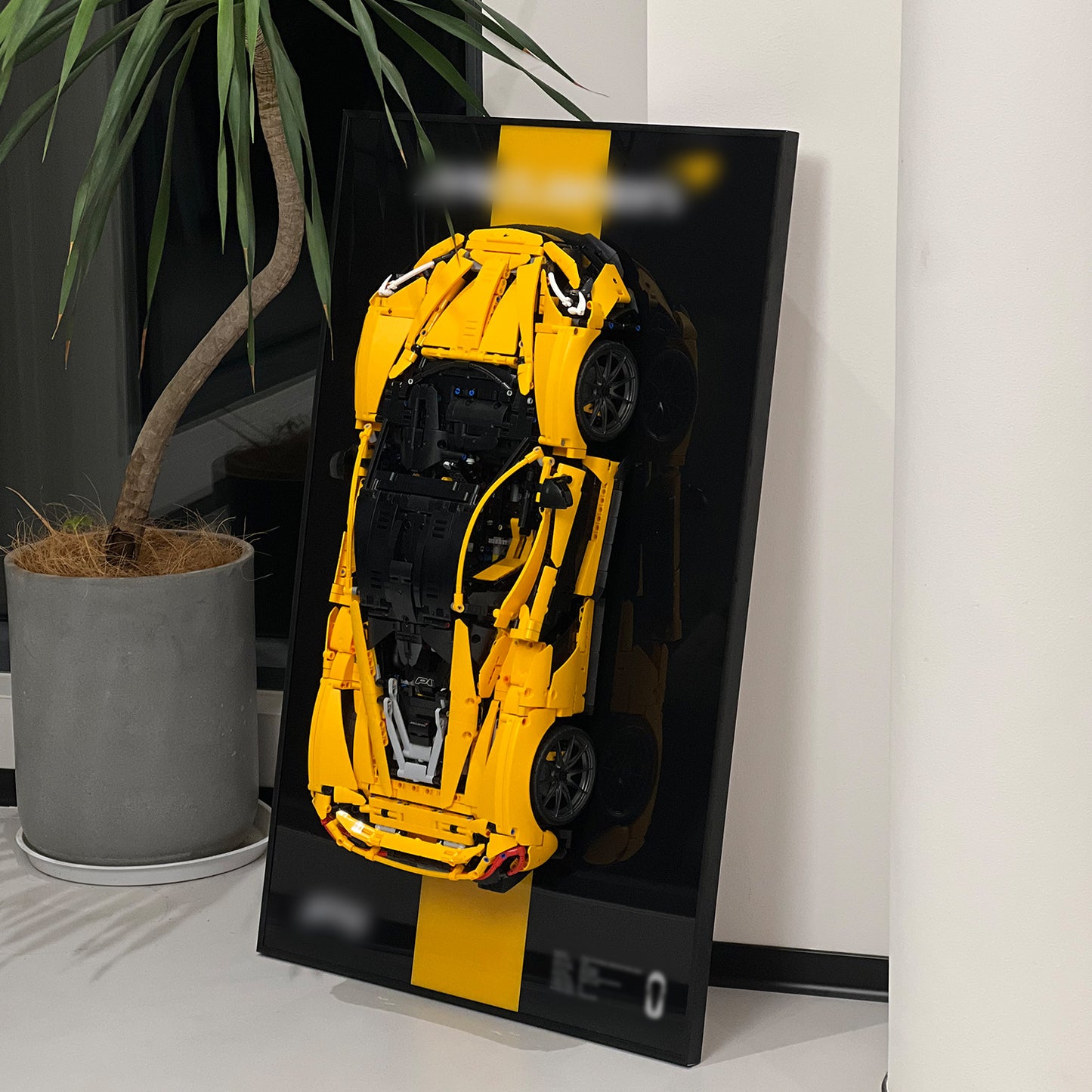 iLuane Display Wallboard for Lego Technic McLaren P1 42172 Coarse Striated (Only Display Wallboard)