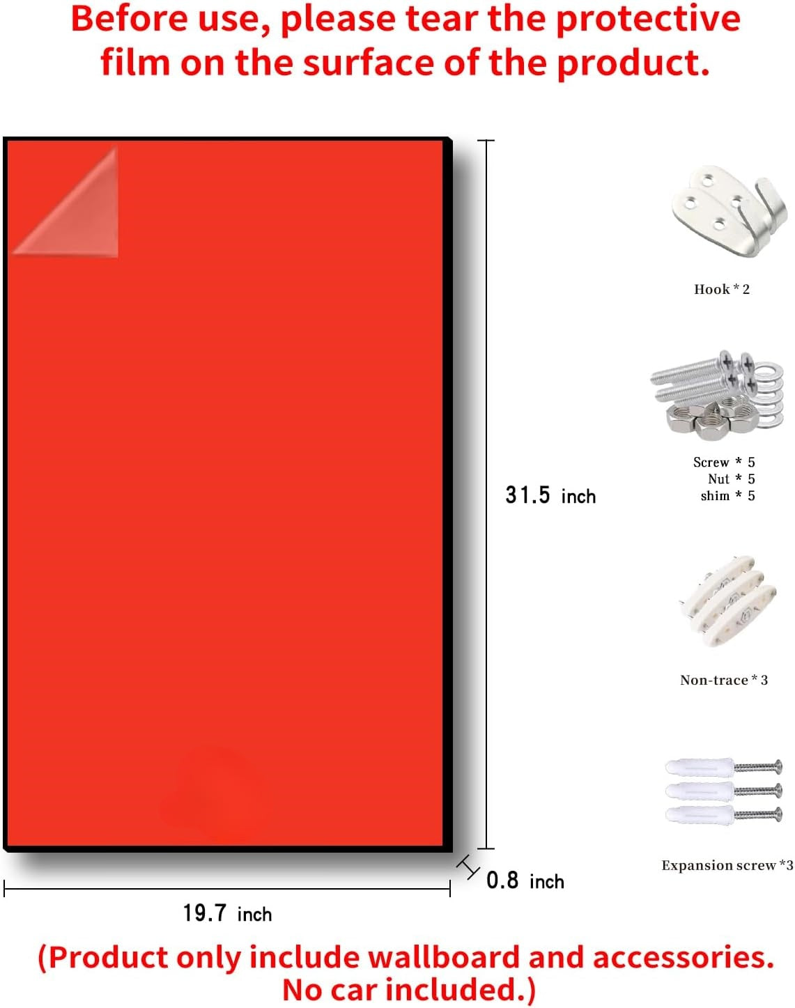 iLuane Display Wallboard for Lego Technic Daytona SP3 42143 (Only Display Wallboard)