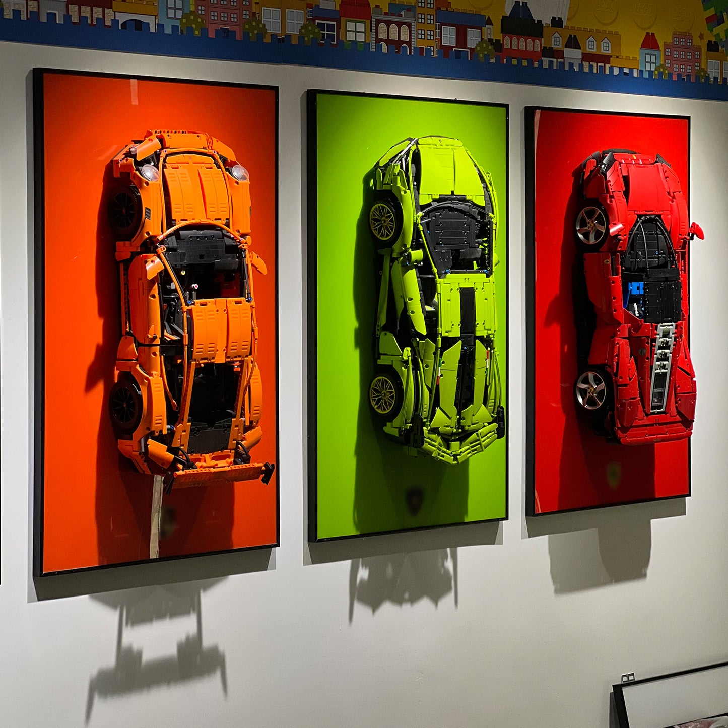 iLuane Display Wallboard for Lego Technic 42056 Porsche 911 GT3 RS (Only Display Wallboard)