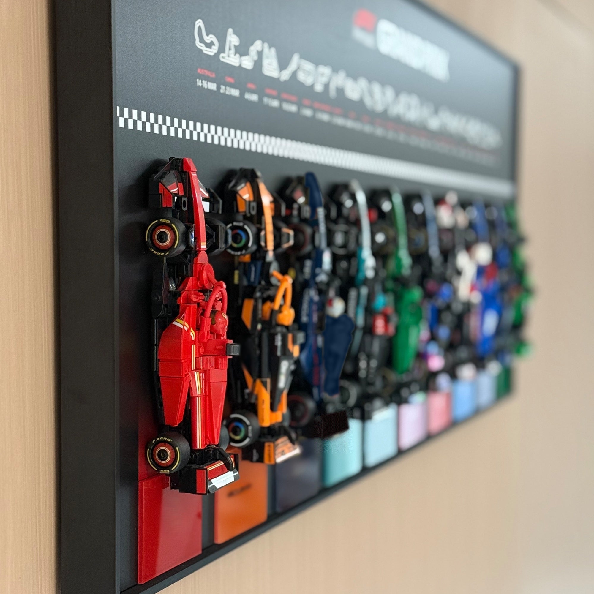 iLuane Display Wallboard for Lego Speed Champions Collector's Pack 668