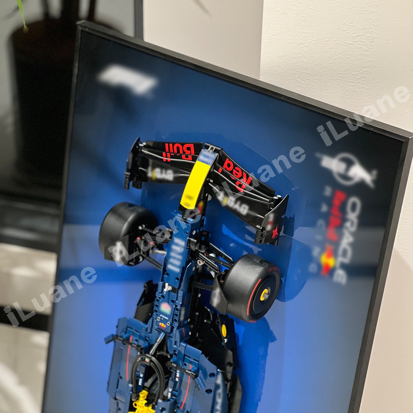 iLuane Display Wallboard for Lego Technic Oracle Red Bull Racing RB20 F1 Car 42206, Adult Collectibles Wall Mount, Home or Office Décor, Gradient Color (No Car Included)