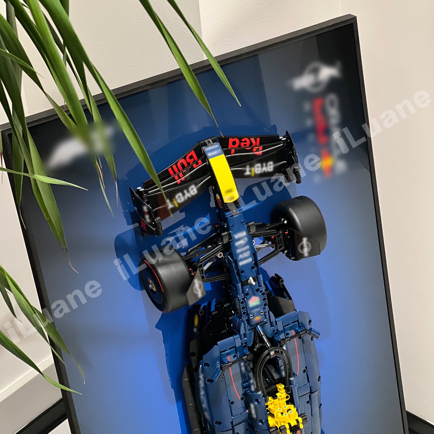 iLuane Display Wallboard for Lego Technic Oracle Red Bull Racing RB20 F1 Car 42206, Adult Collectibles Wall Mount, Home or Office Décor, Gradient Color (No Car Included)