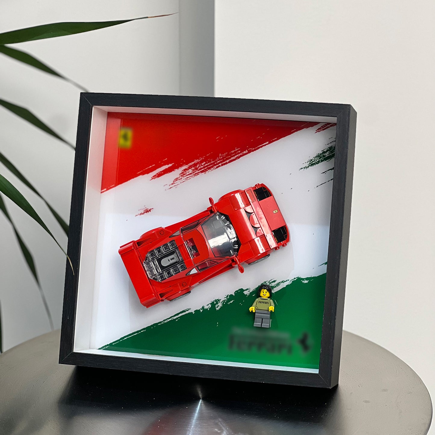 iLuane Display Wallboard for Speed Champions Ferrari F40 Supercar 76934, Adult Collectibles Wall Mount (Only Display Wallboard)