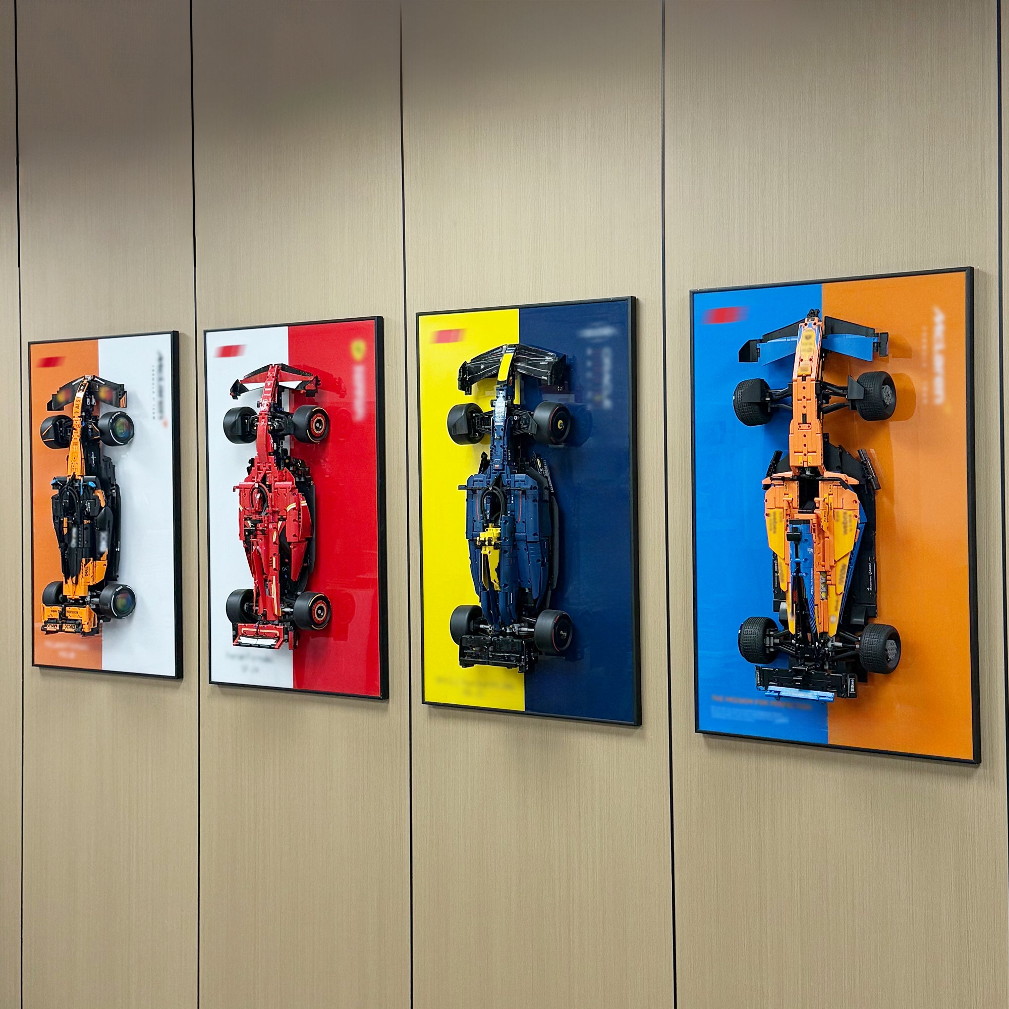 iLuane Display Wallboard for Lego 42141 Technic McLaren Formula 1 2022