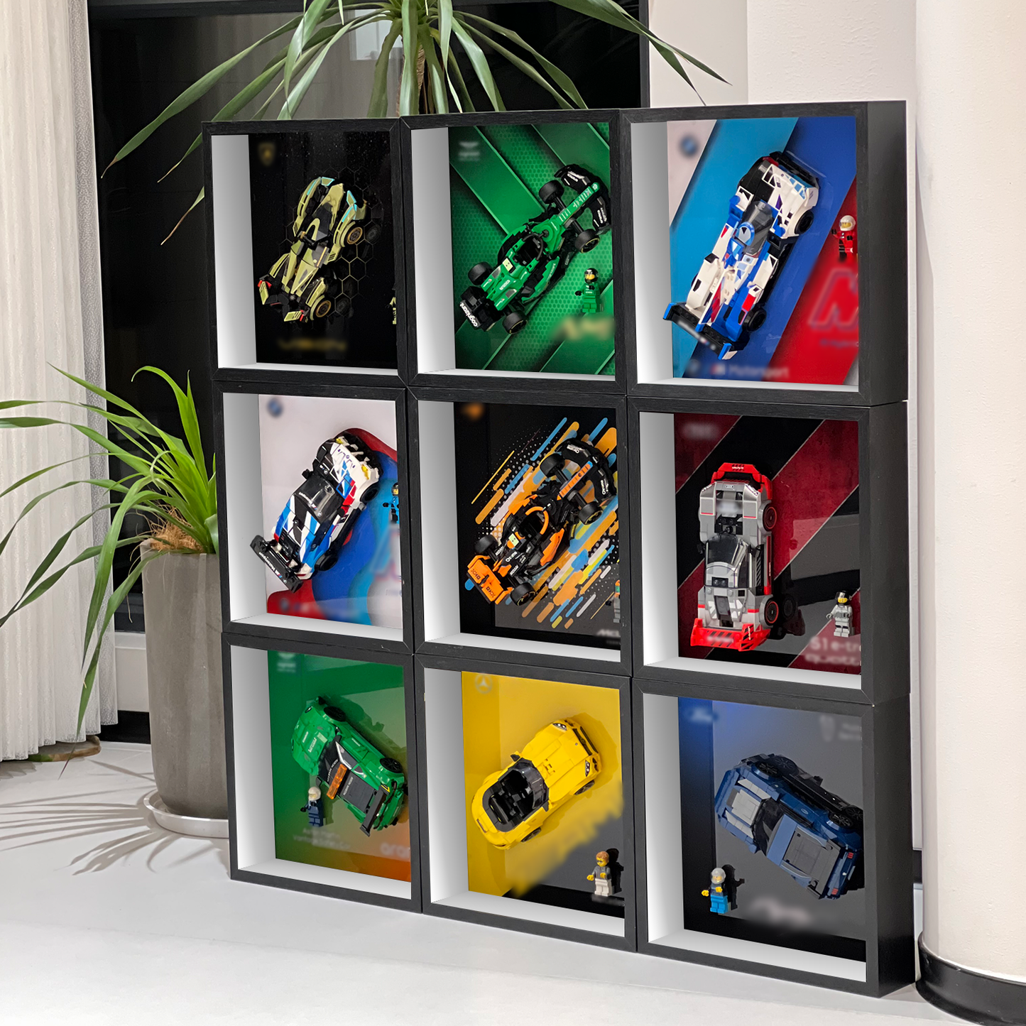 iLuane Display Wallboard for Speed Champions 2023 McLaren Formula 1 Race Car Toy 76919, Adult Collectibles Wall Mount (Only Display Wallboard)