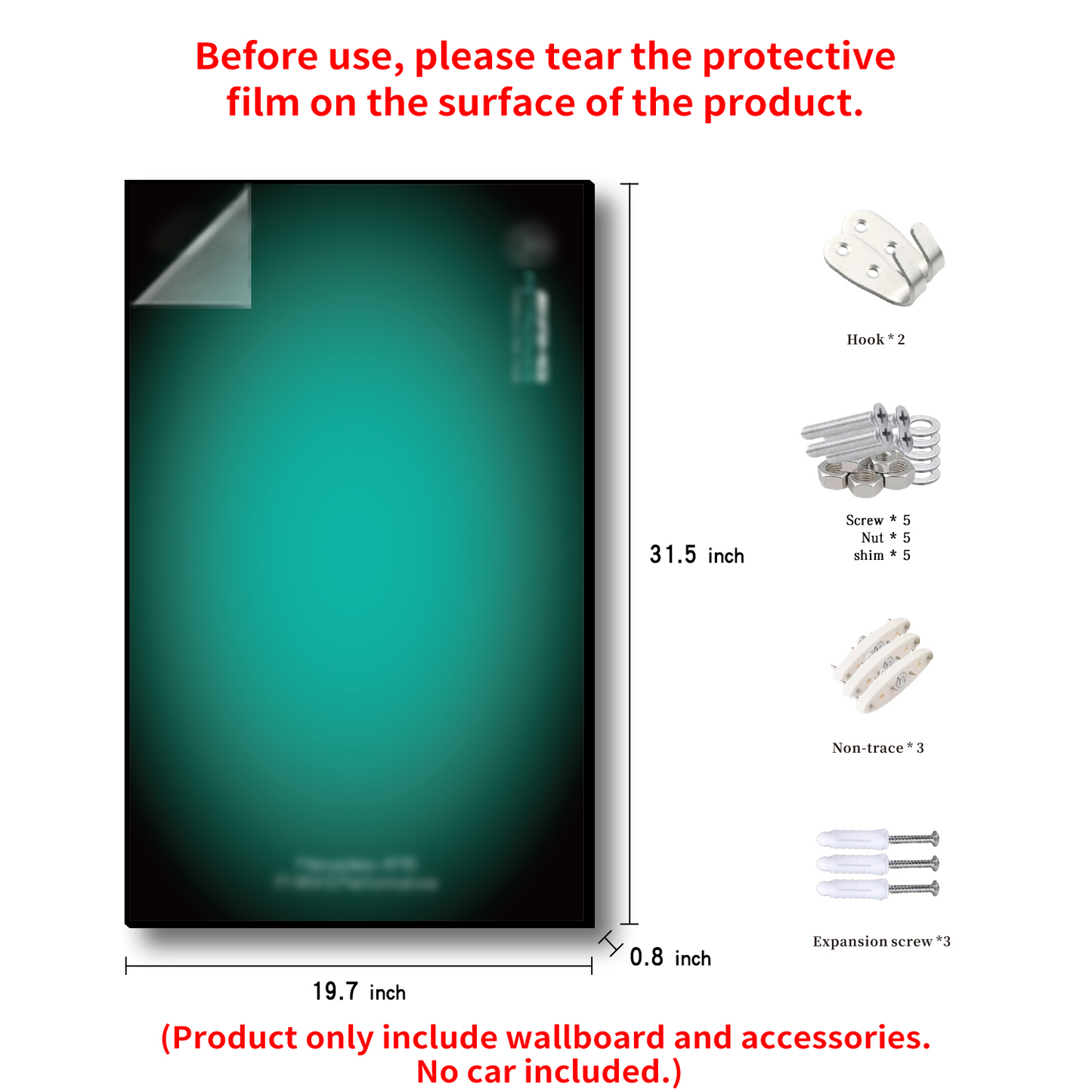 iLuane Display Wallboard for Lego Technic Mercedes-AMG W14 E Performance Race Car Building Set 42171(Only Display Wallboard)