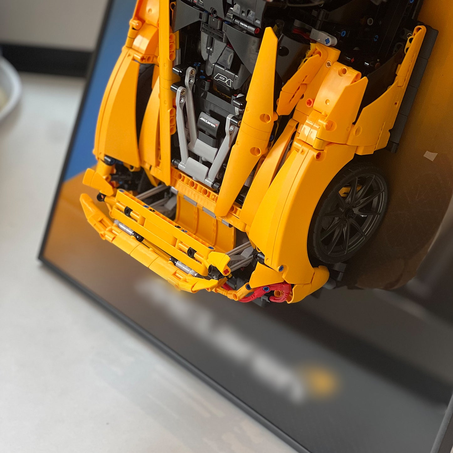 iLuane Display Wallboard for Lego Technic McLaren P1 42172 Gradient Colored  (Only Display Wallboard)