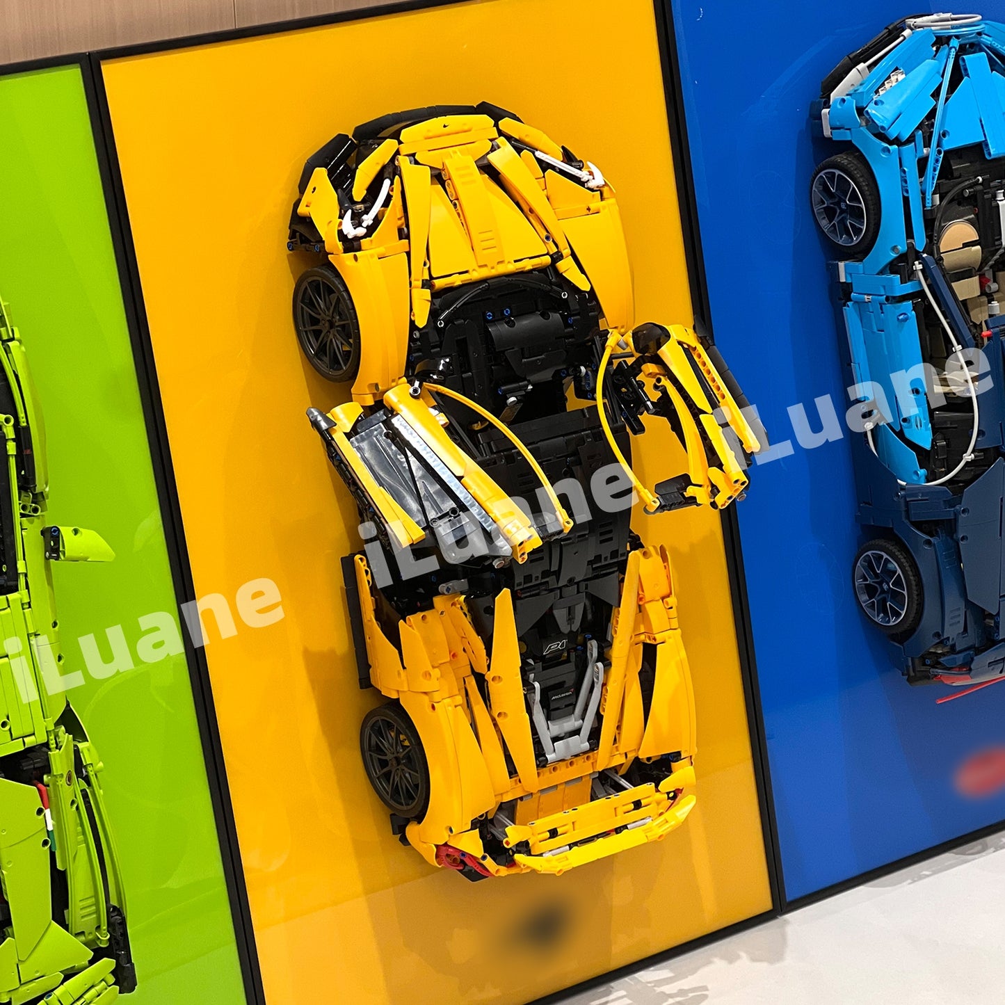 iLuane Display Wallboard for Lego Technic McLaren P1 42172 Solid Colored  (Only Display Wallboard)