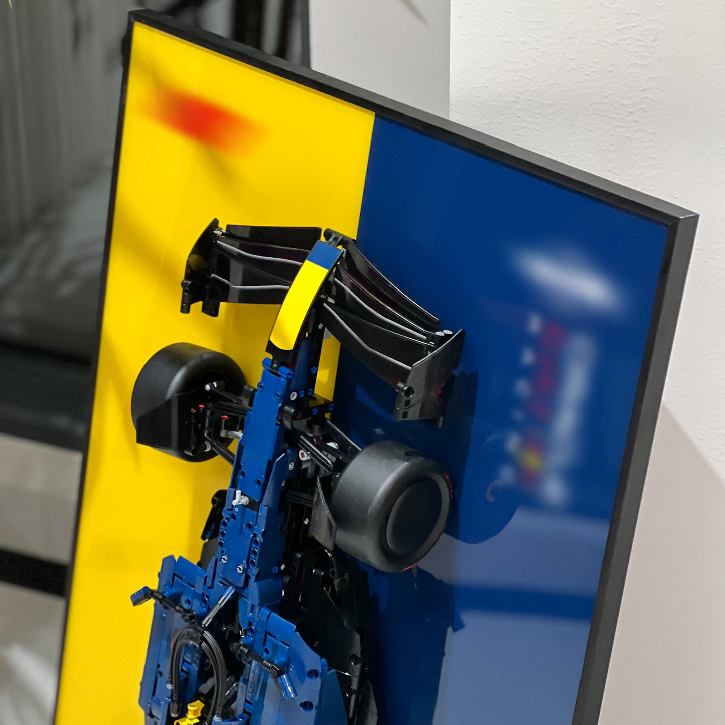iLuane Display Wallboard for Lego Technic Racing RB20 Car 42206 (No Car Included)