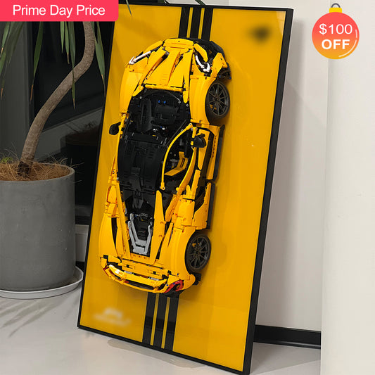 iLuane Display Wallboard for Lego Technic McLaren P1 42172 Pinstriped  (Only Display Wallboard)