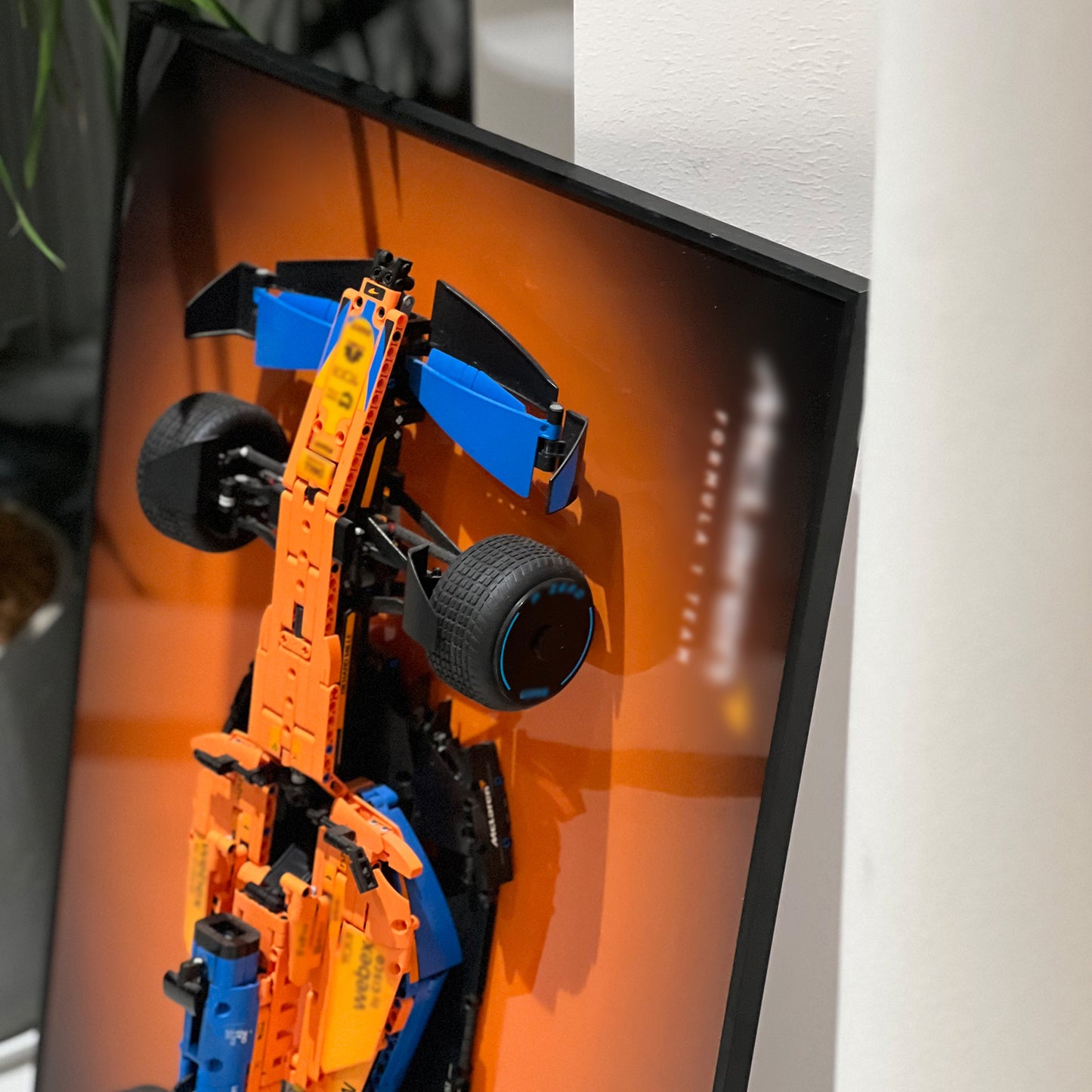 iLuane Display Wallboard for Lego 42141 Technic McLaren 2022 Replica Race Car Model Building Kit, Gradient Color (No Car Included)