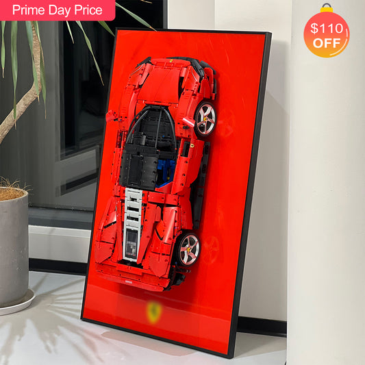 iLuane Display Wallboard for Lego Technic Daytona SP3 42143 (Only Display Wallboard)