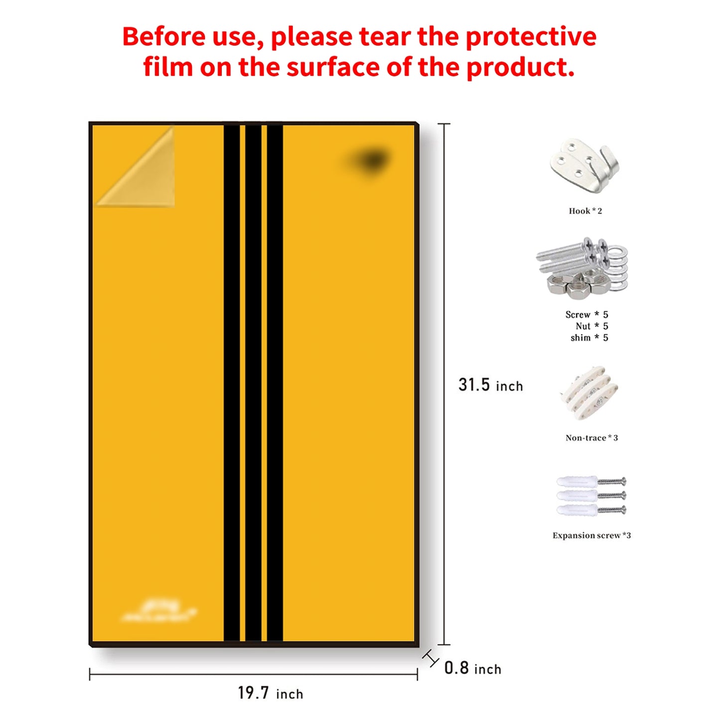 iLuane Display Wallboard for Lego Technic McLaren P1 42172 Pinstriped  (Only Display Wallboard)