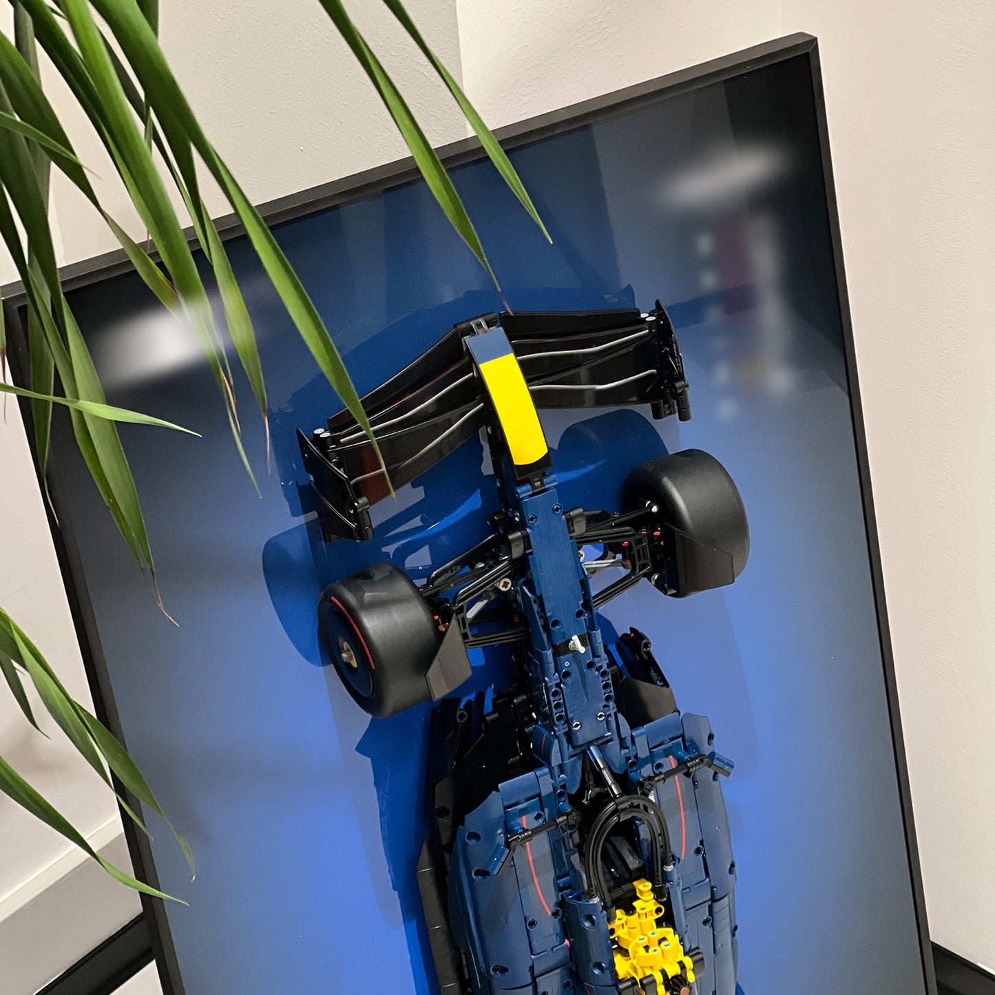 iLuane Display Wallboard for Lego Technic Racing RB20 Car 42206 (No Car Included)