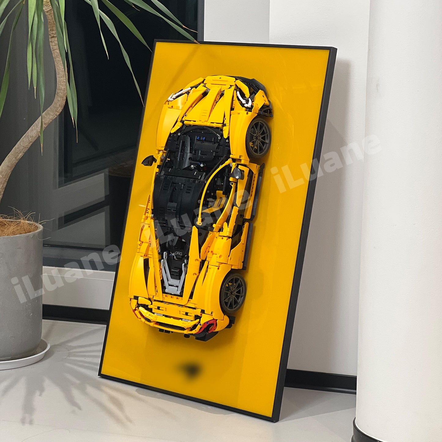 iLuane Display Wallboard for Lego Technic McLaren P1 42172 Solid Colored  (Only Display Wallboard)