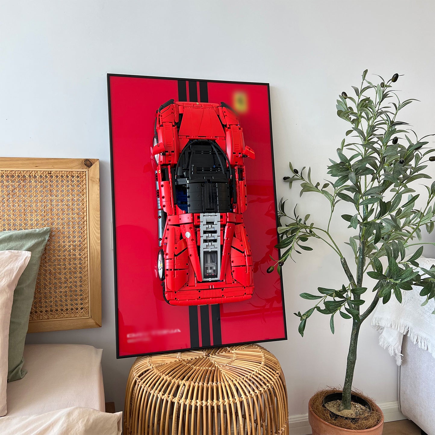 iLuane Display Wallboard for Lego Technic Daytona SP3 42143 (Only Display Wallboard)