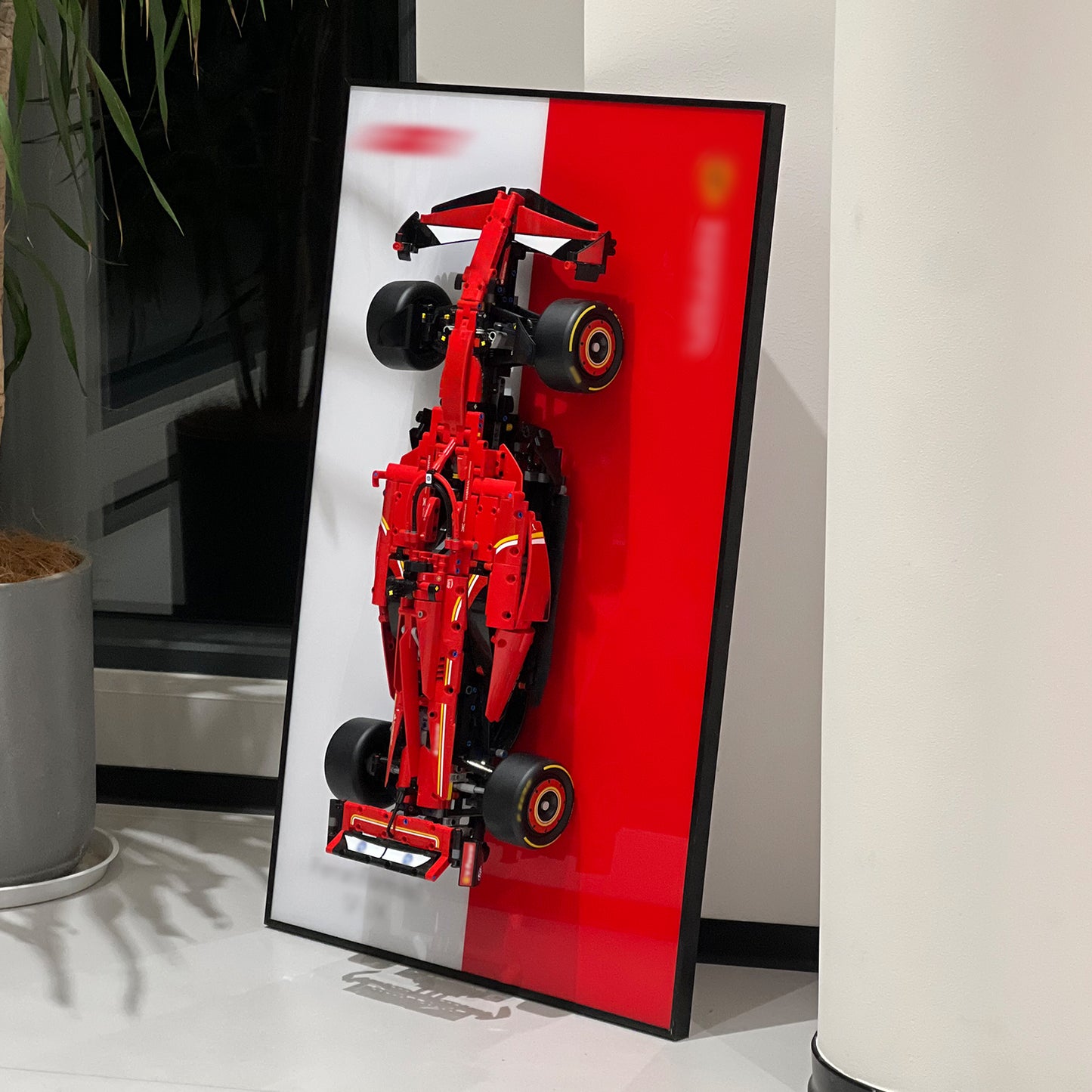 iLuane Display Wallboard for Lego Technic SF-24 Model Car Kit Building Set 42207 (No Car Included)