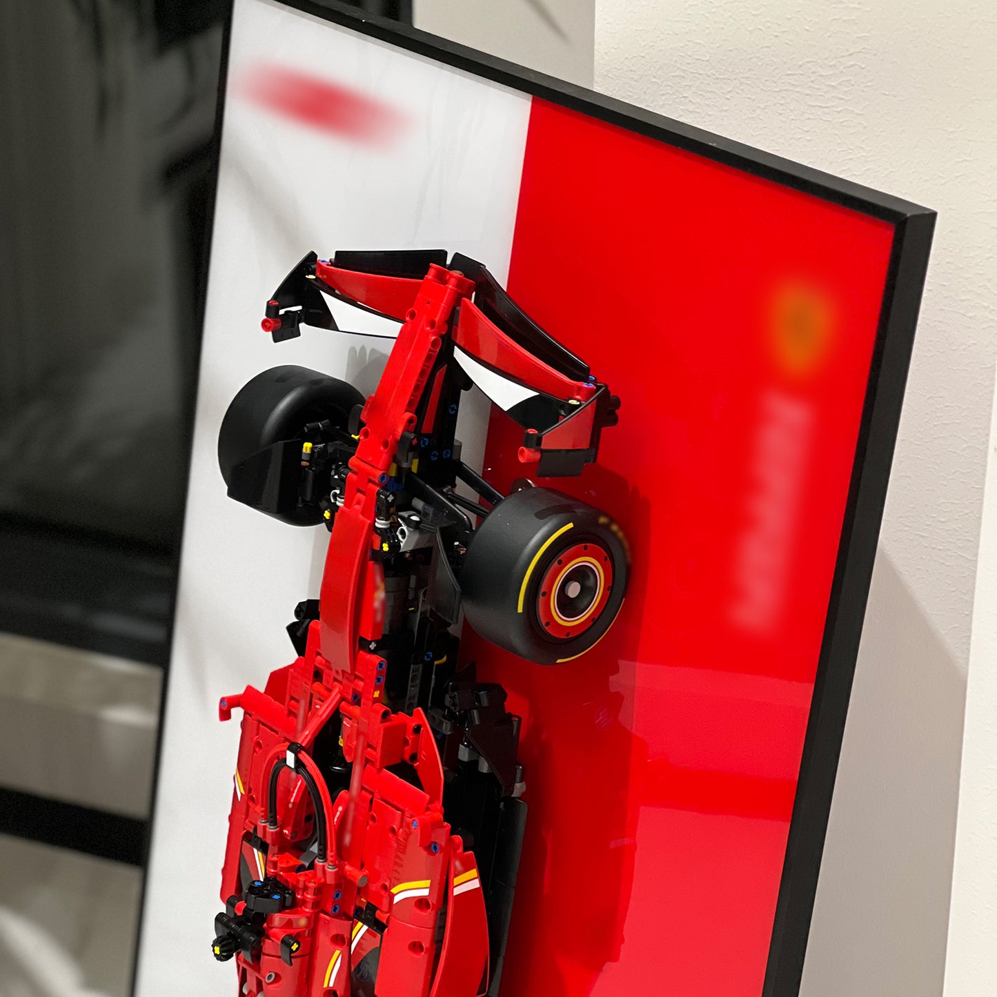 iLuane Display Wallboard for Lego Technic SF-24 Model Car Kit Building Set 42207 (No Car Included)