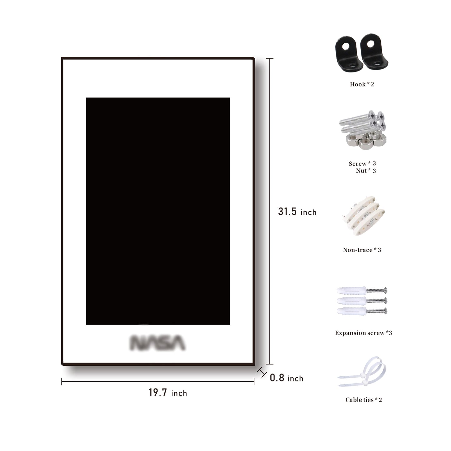 iLuane Display Wallboard for LEGO Icons NASA Space Shuttle Discovery 10283 (Only Display Wallboard)