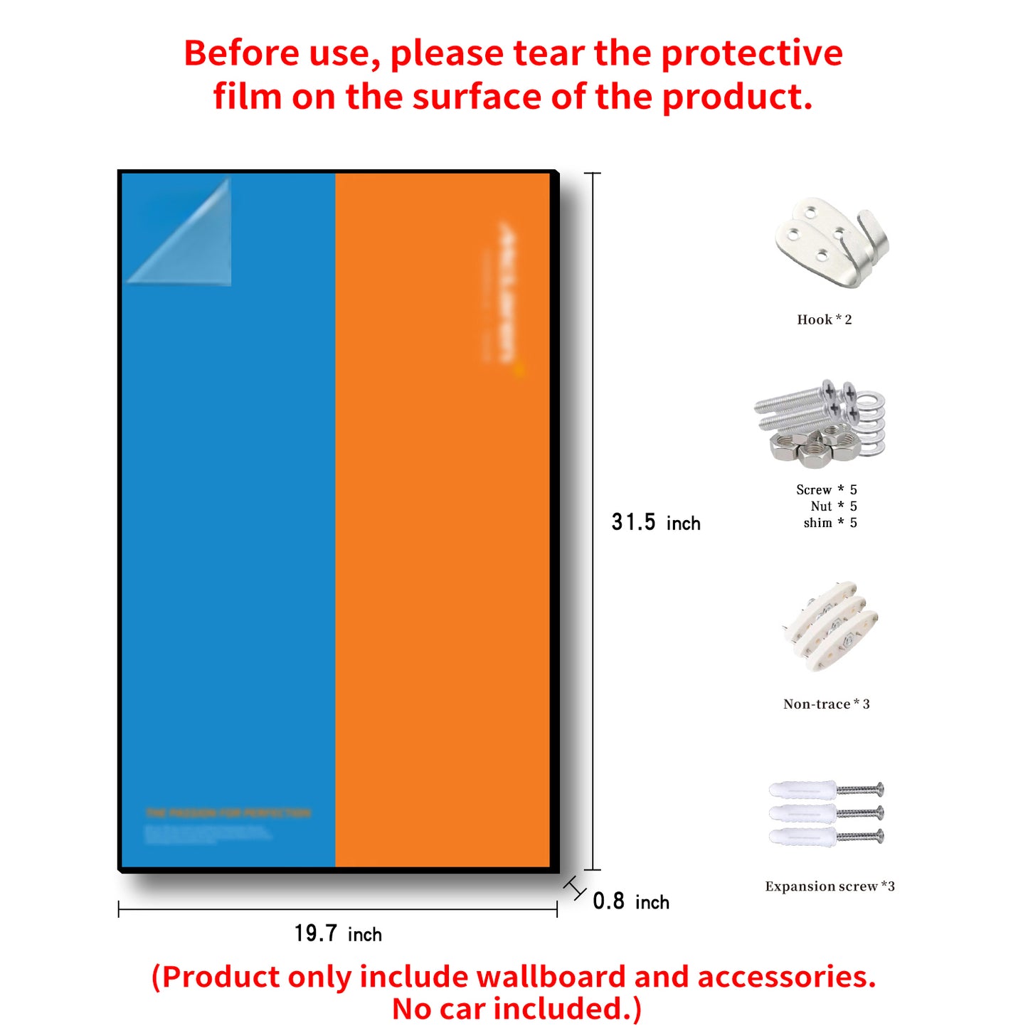 iLuane Display Wallboard for Lego 42141 Technic McLaren Formula 1 2022 Replica Race Car (Only Display Wallboard)