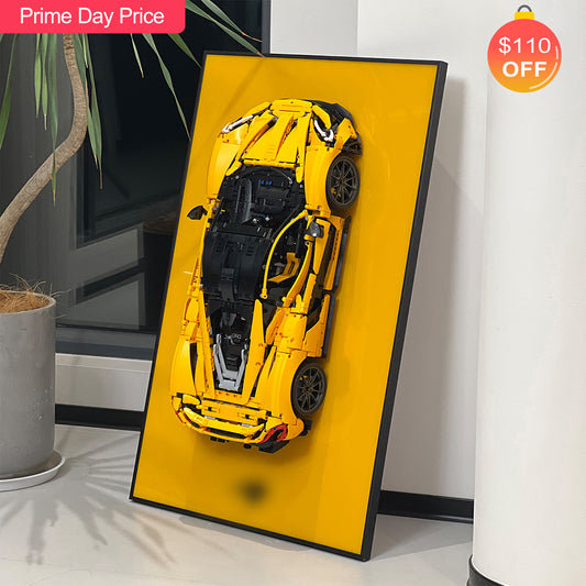 iLuane Display Wallboard for Lego Technic McLaren P1 42172 Solid Colored  (Only Display Wallboard)