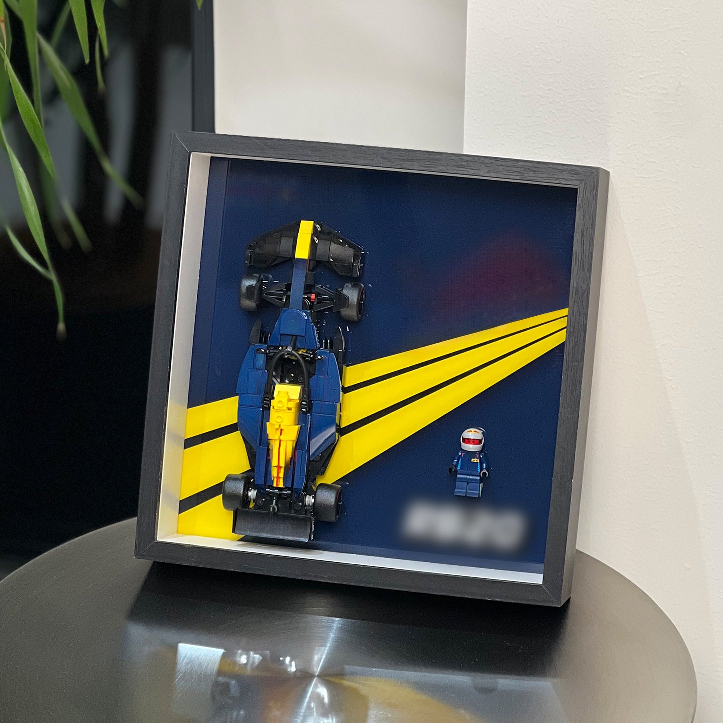 iLuane Display Wallboard for Speed Champions Racing RB20 Race Car Model Kits - Building Set 77243, Adult Collectibles Wall Mount, Home or Office Décor (No Car Included)