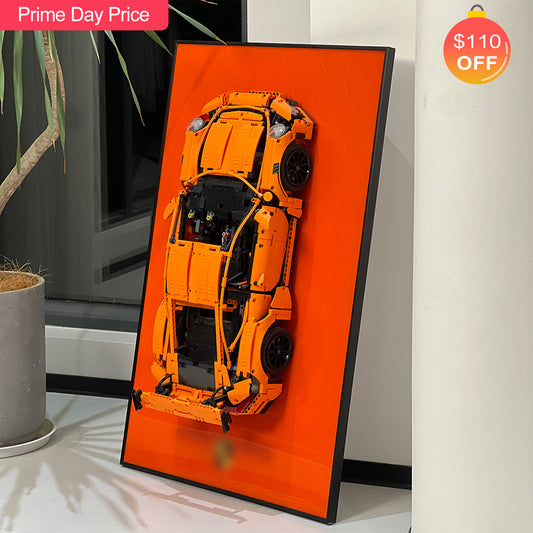 iLuane Display Wallboard for Lego Technic 42056 Porsche 911 GT3 RS (Only Display Wallboard)