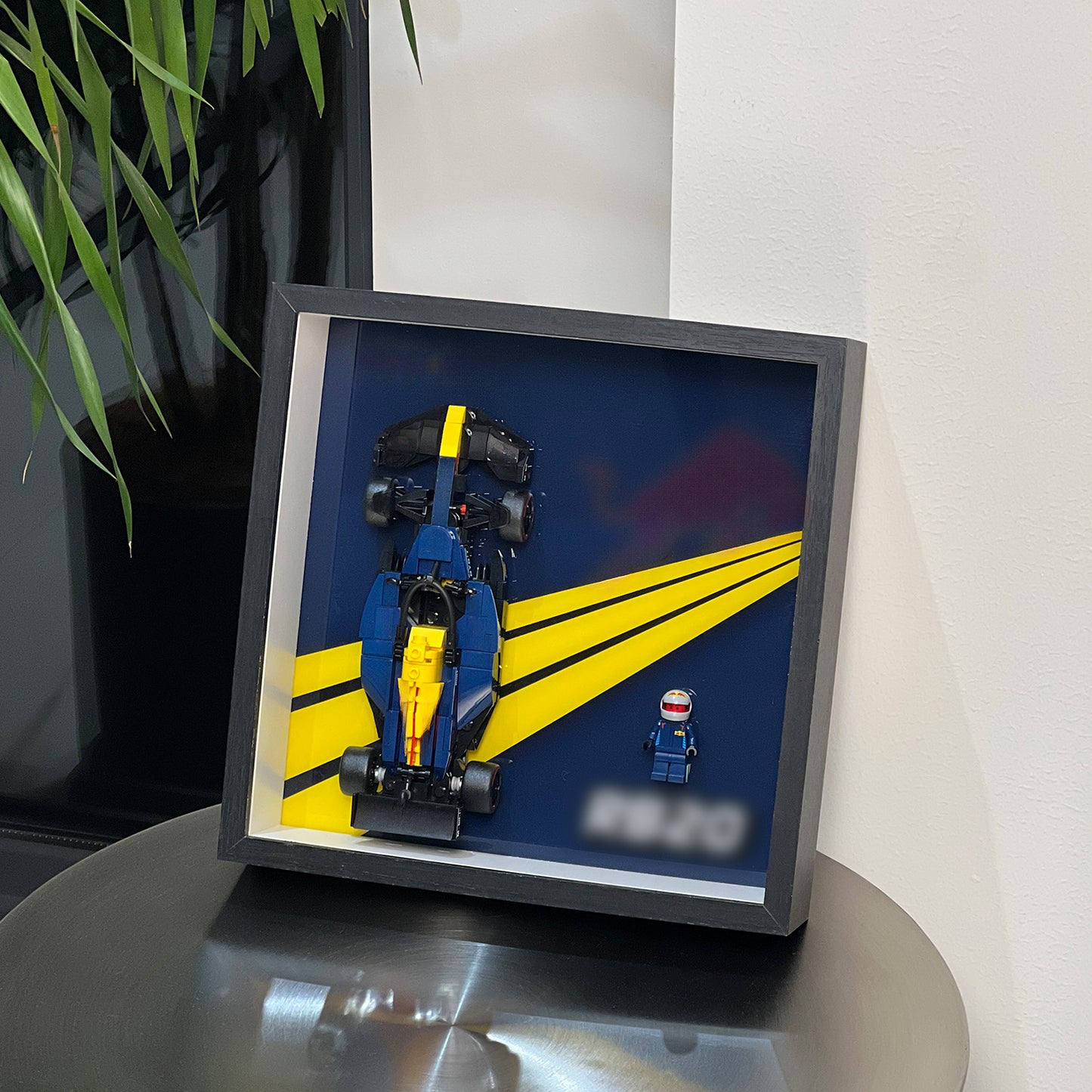 iLuane Display Wallboard for Speed Champions Racing RB20 Race Car Model Kits - Building Set 77243, Adult Collectibles Wall Mount, Home or Office Décor (No Car Included)