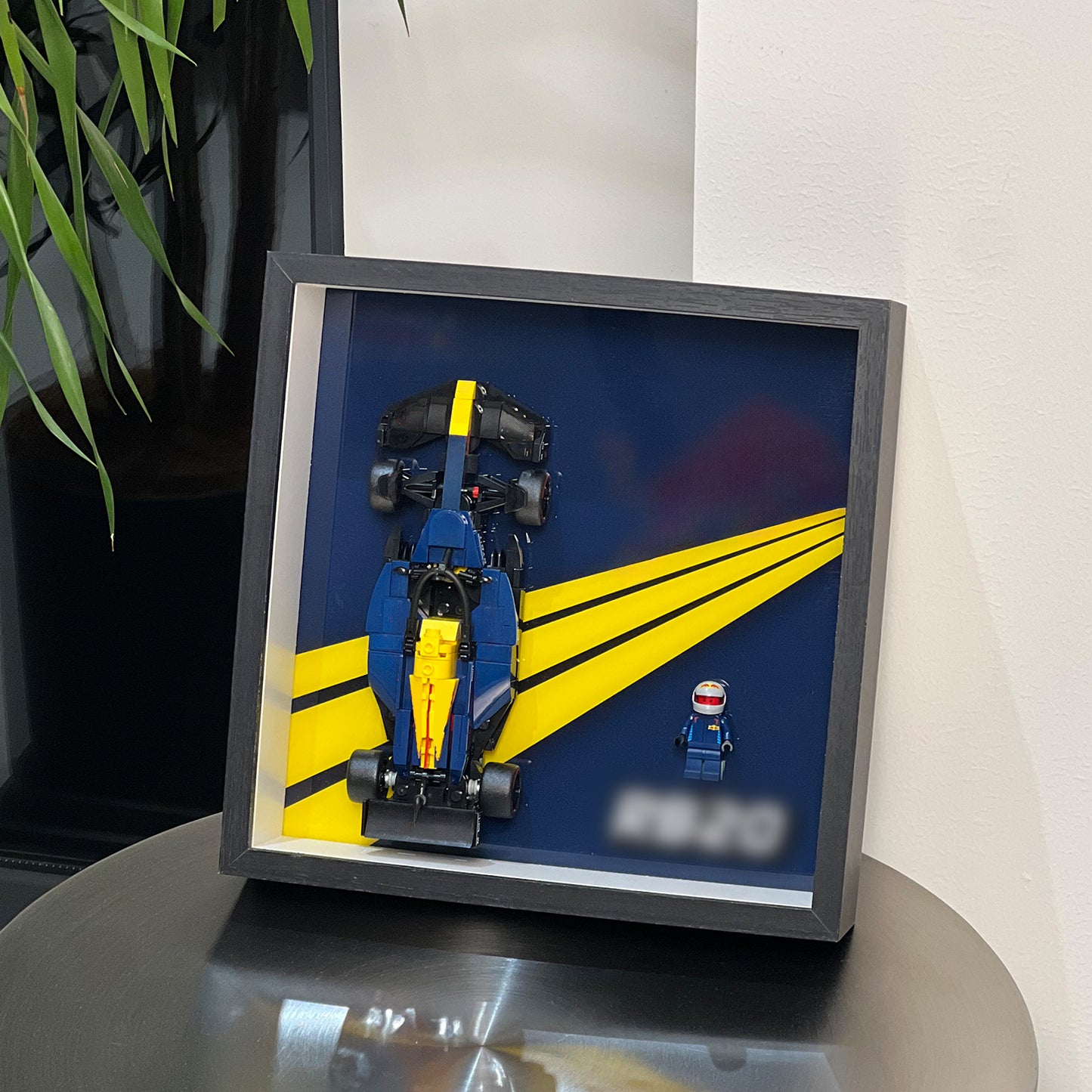 iLuane Display Wallboard for Speed Champions Racing RB20 Race Car Model Kits - Building Set 77243, Adult Collectibles Wall Mount, Home or Office Décor (No Car Included)