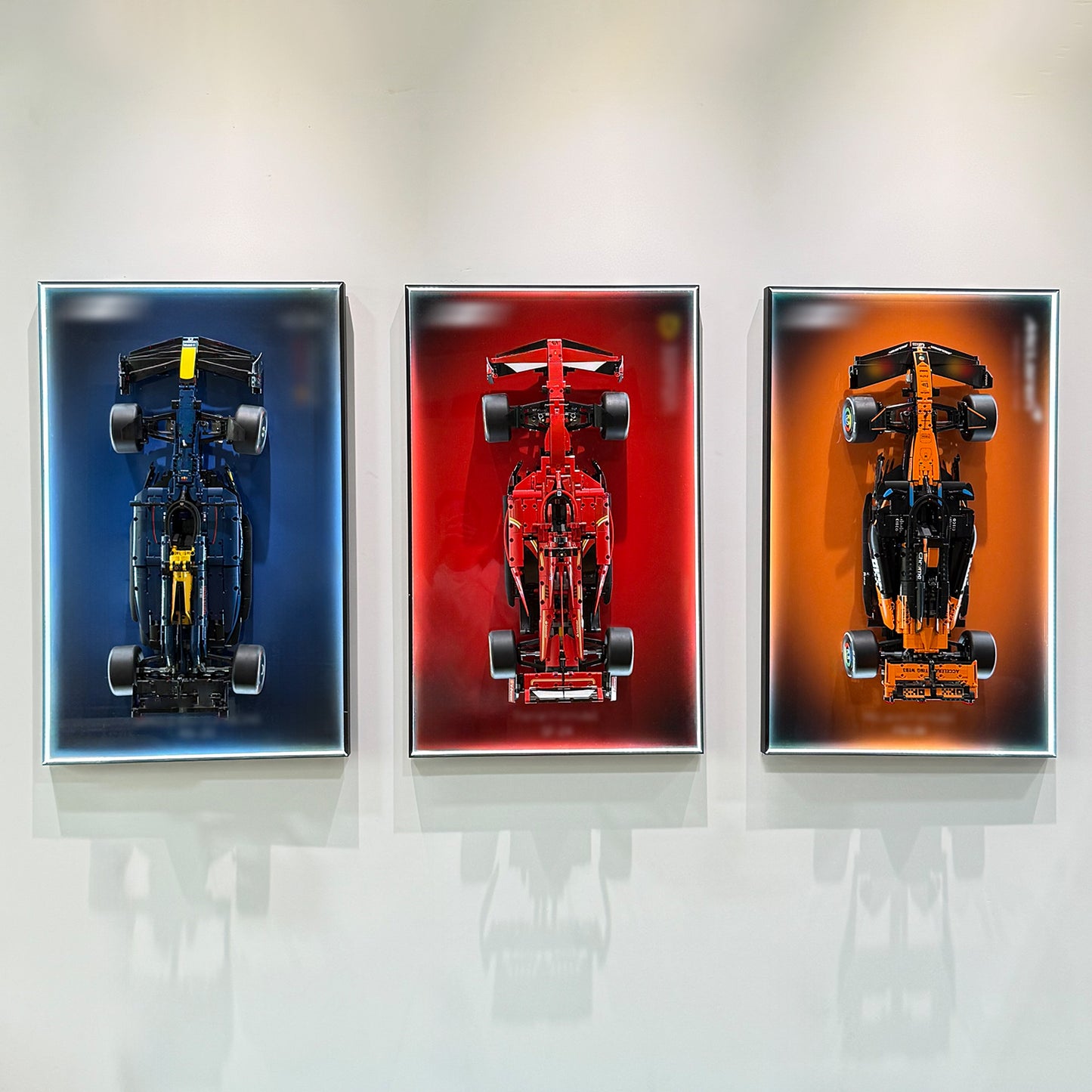 iLuane Display Wallboard for Lego Technic Mercedes-AMG Race Car 42171 with LED Lights (No Car Included)