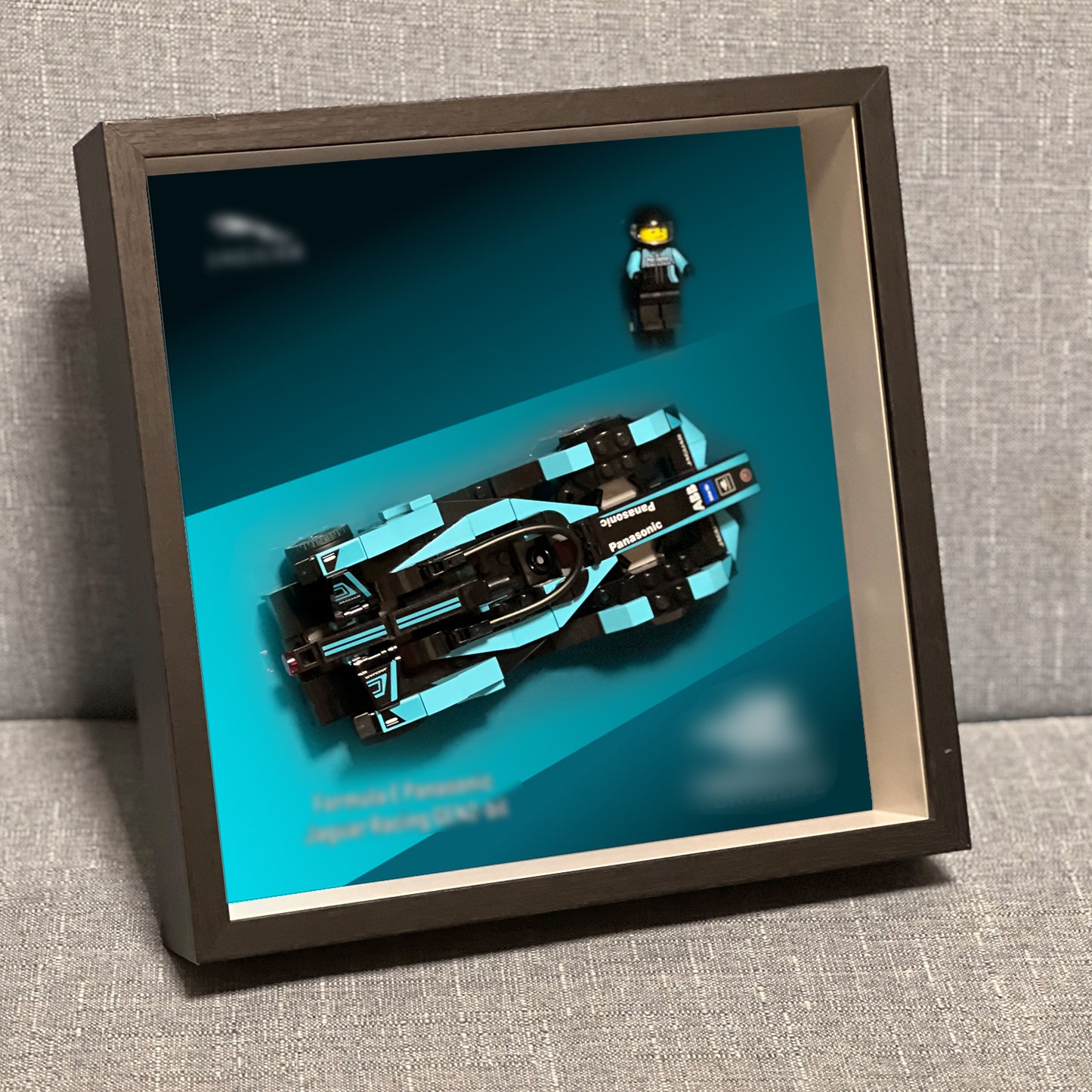 iLuane Display Wallboard for Lego Speed Champions Formula E Panasonic Jaguar Racing Gen2 car 76898-1, Adult Collectibles Lego Car Wall Mount, Gifts for Lego Lovers(Only Display Wallboard)