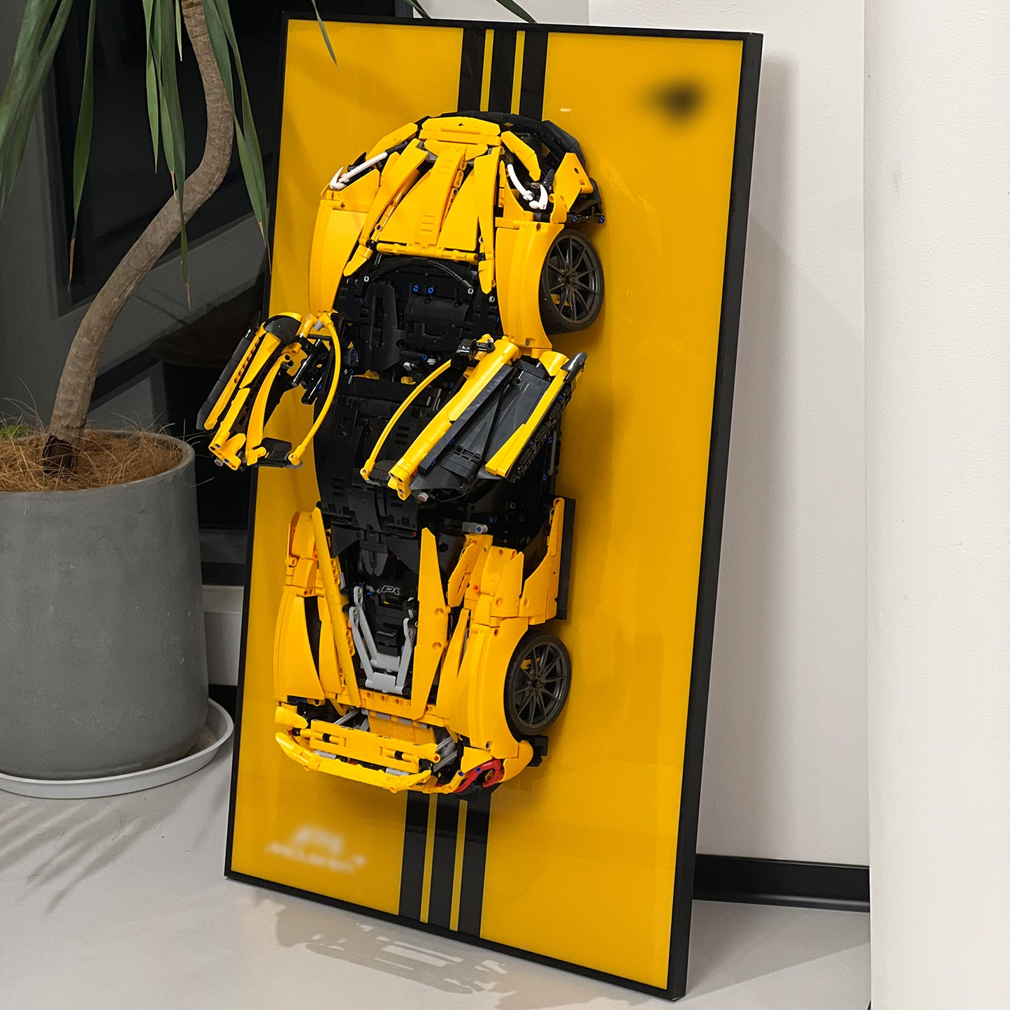 iLuane Display Wallboard for Lego Technic McLaren P1 42172 Pinstriped  (Only Display Wallboard)