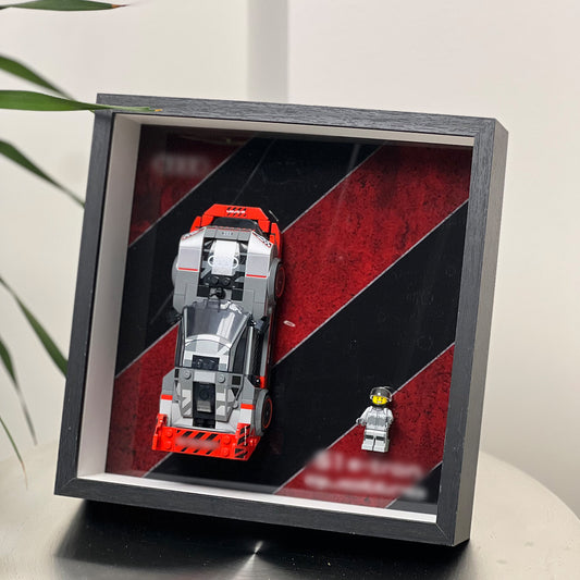 iLuane Display Wallboard for Speed Champions Audi S1 e-tron Quattro Race Car Toy Vehicle 76921, Adult Collectibles Wall Mount (Only Display Wallboard)