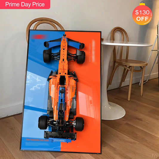 iLuane Display Wallboard for Lego 42141 Technic McLaren Formula 1 2022 Replica Race Car (Only Display Wallboard)