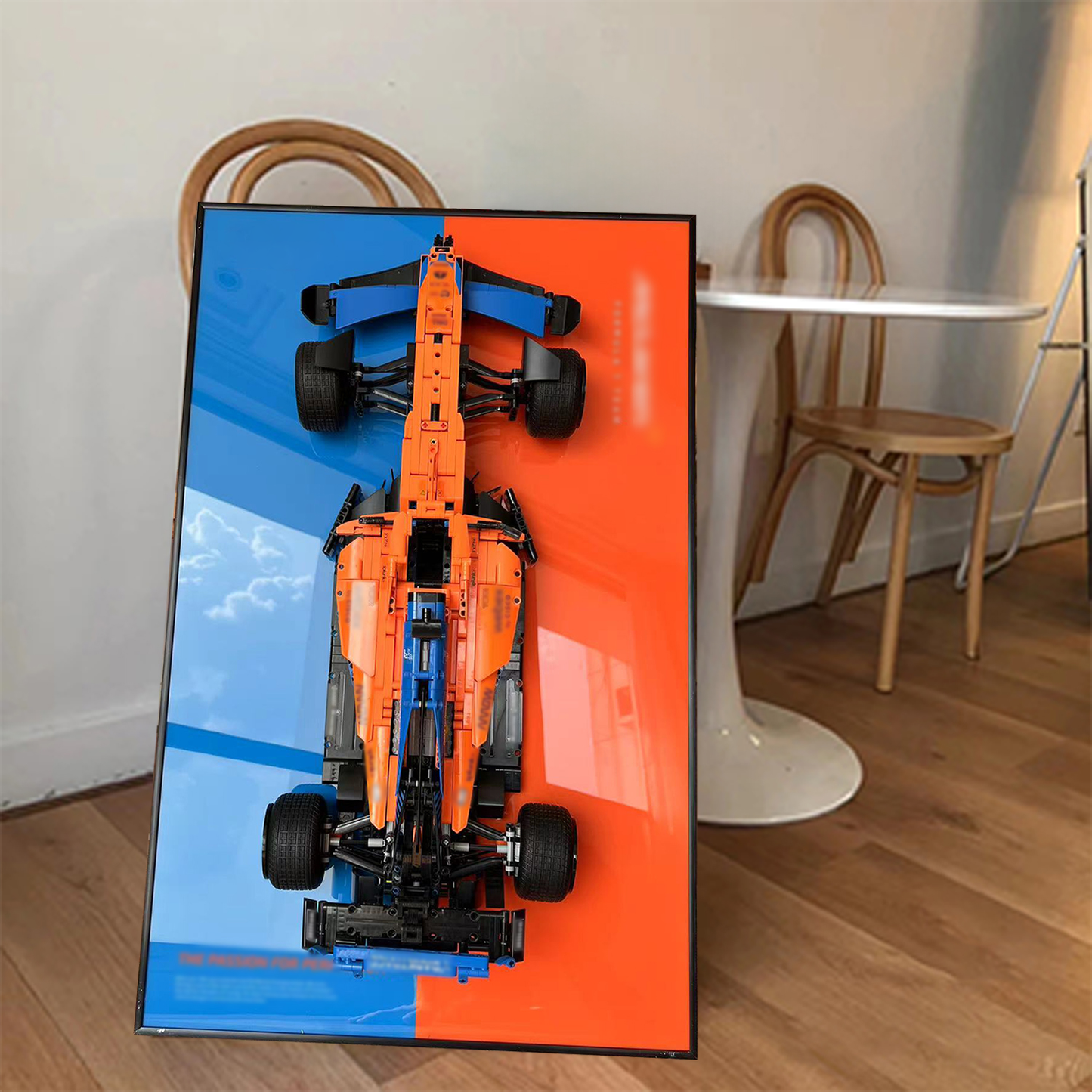 iLuane Display Wallboard for Lego 42141 Technic McLaren Formula 1 2022 Replica Race Car (Only Display Wallboard)