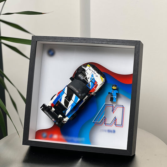 iLuane Display Wallboard for Speed Champions 76922 M4 GT3, Adult Collectibles Wall Mount (Only Display Wallboard)