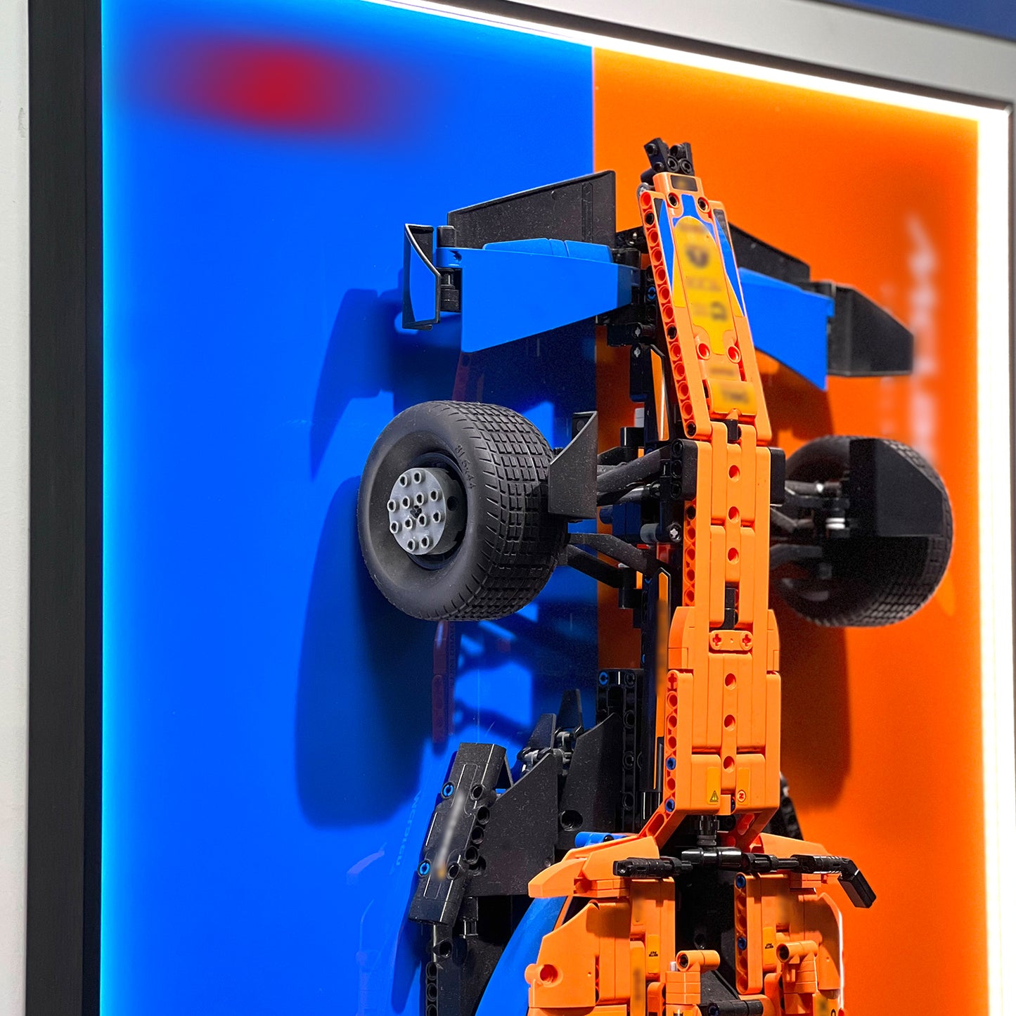iLuane Display Wallboard for Lego Technic McLaren Formula 1 Race Car 42141 with LED Lights (No Car Included)