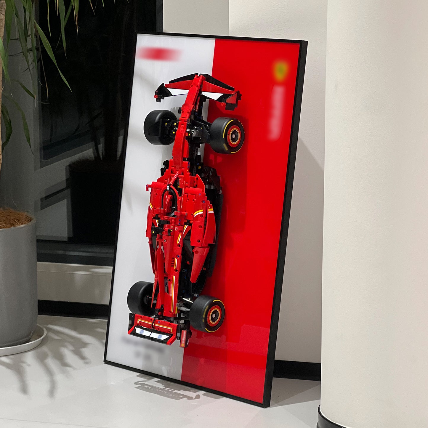 iLuane Display Wallboard for Lego Technic SF-24 Model Car Kit Building Set 42207 (No Car Included)