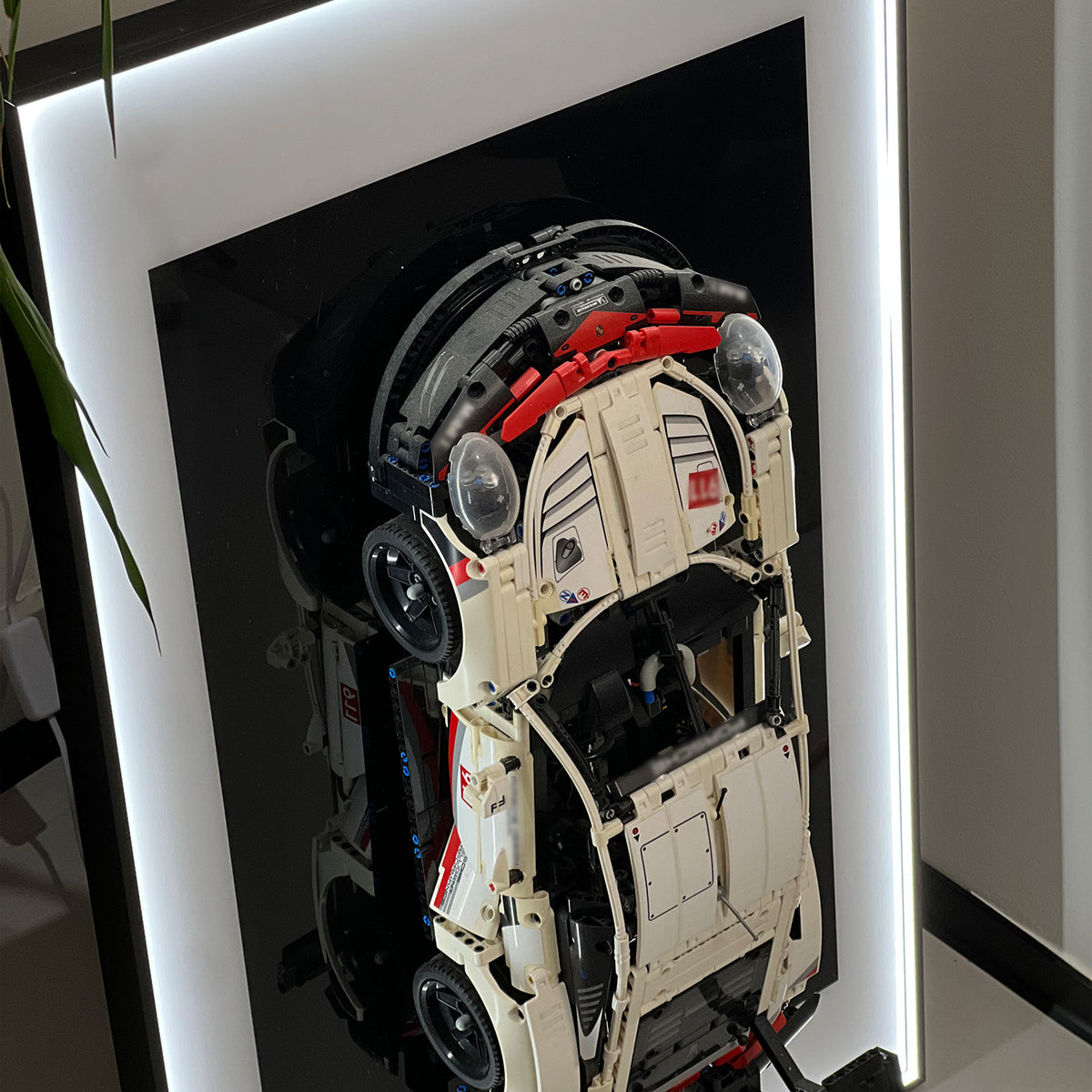 iLuane Display Wallboard for Lego Technic Porsche 911 RSR 42096 Race C